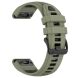 Ремінець Deexe Modern Strap для годинників Garmin з шириною кріплення QuickFit 20mm - Army Green / Black (270816GB). Фото 3 з 7