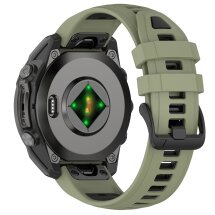 Ремінець Deexe Modern Strap для годинників Garmin з шириною кріплення QuickFit 20mm - Army Green / Black: фото 1 з 7