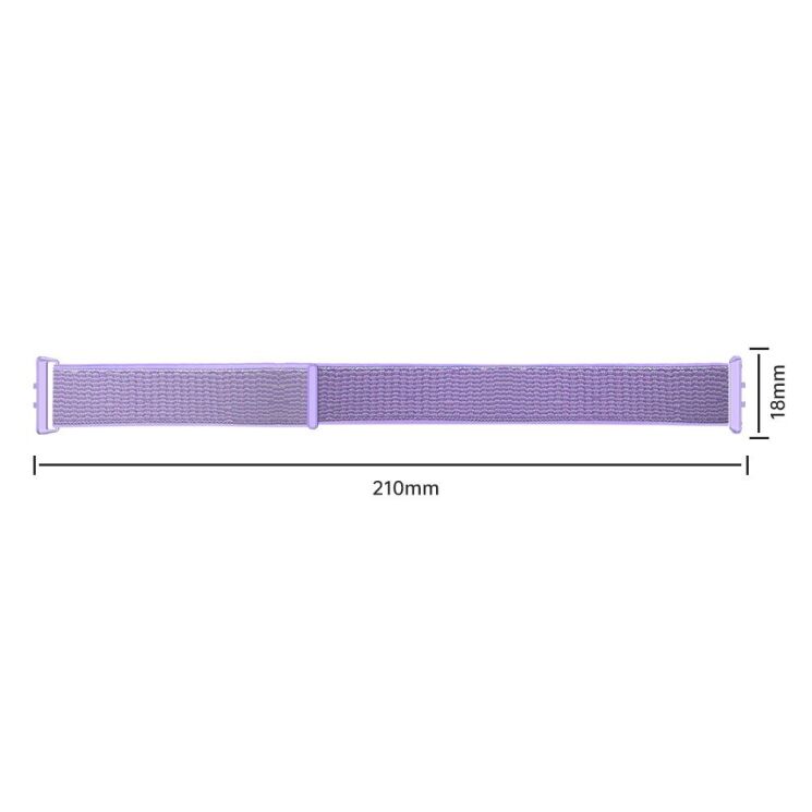 Ремешок Deexe Nylon Loop для Samsung Galaxy Fit 3 - Purple: фото 3 из 3