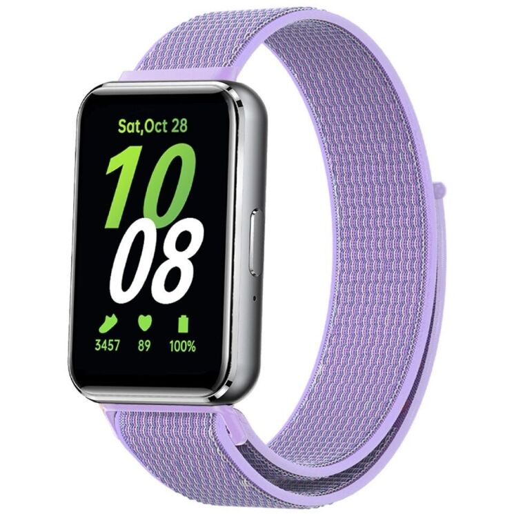 Ремешок Deexe Nylon Loop для Samsung Galaxy Fit 3 - Purple: фото 2 из 3