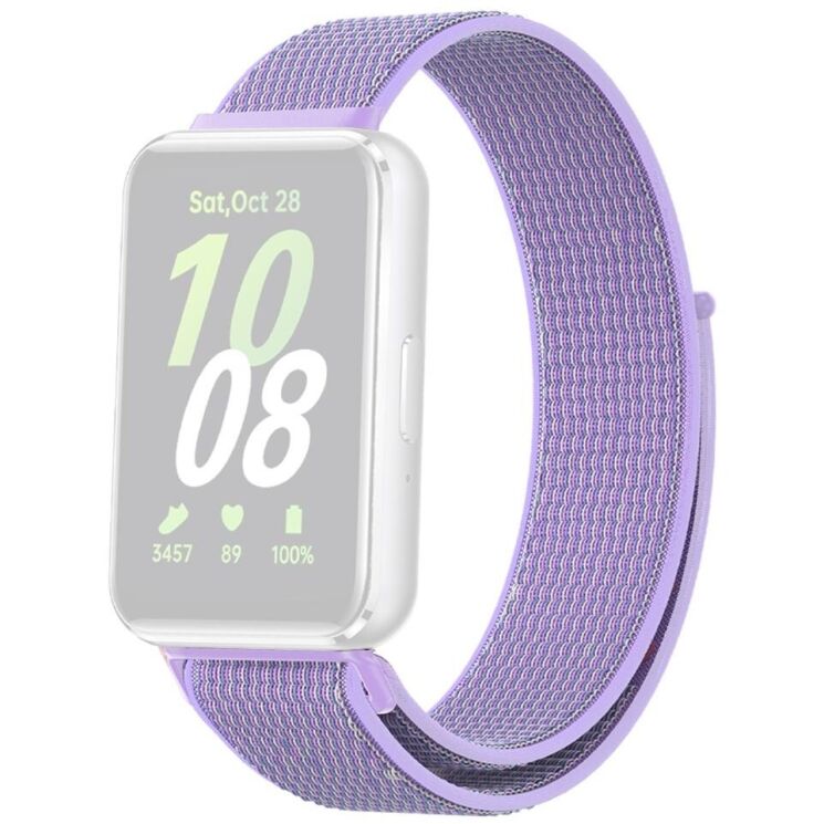 Ремешок Deexe Nylon Loop для Samsung Galaxy Fit 3 - Purple: фото 1 из 3
