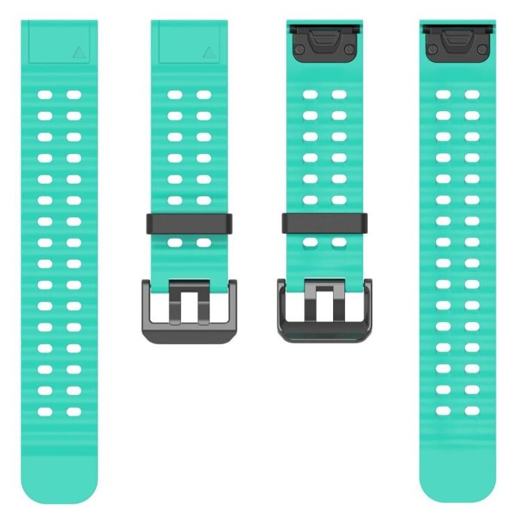 Ремешок Deexe Ocean Strap для часов Garmin c креплением Quick Fit 26mm - Teal Green: фото 2 из 6