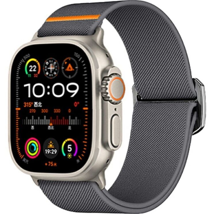 Ремінець Deexe Orbit Flex для Apple Watch 42 (Series 10) / 41 / 40 / SE 40 / 38 - Dark Grey: фото 2 з 5