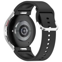 Ремінець Deexe Silicone Band для Samsung Galaxy Watch 4 / 4 Classic / 5 / 5 Pro / 6 / 6 Classic / 7 / FE - Black: фото 1 з 8