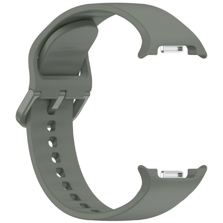 Ремінець Deexe Silicone Band для Samsung Galaxy Watch 8 (40/44mm) / 8 Classic - Army Green: фото 4 з 7