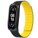 Ремешок Deexe Soft Chain для Xiaomi Mi Band 5 / Mi Band 6 / Mi Band 7 - Black / Yellow (229526BY). Фото 2 из 4