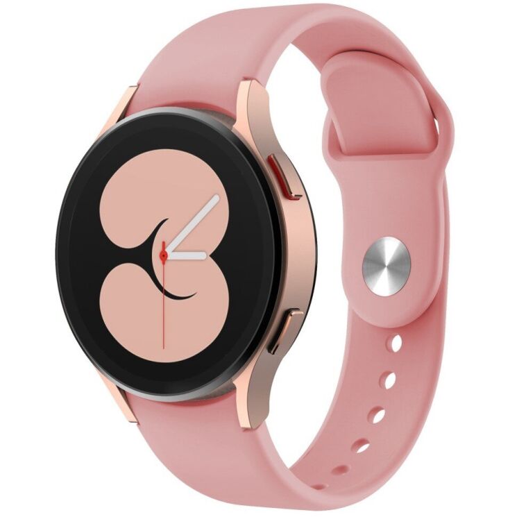 Ремінець Deexe Soft Touch для годинників з шириною кріплення 20мм - Rose Pink: фото 2 з 4