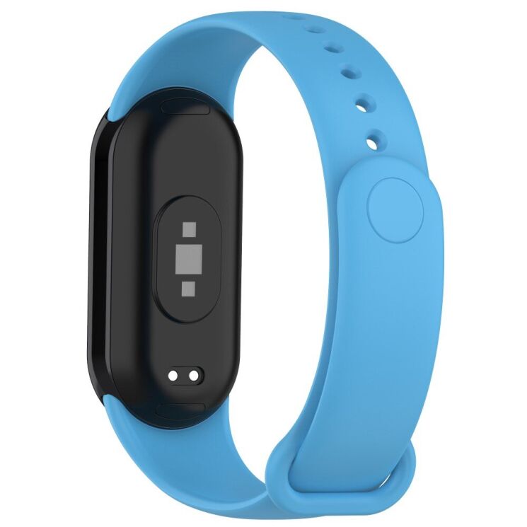 Ремешок Deexe Soft Touch для Xiaomi Mi Smart Band 8 / 9 - Sky Blue: фото 1 из 7