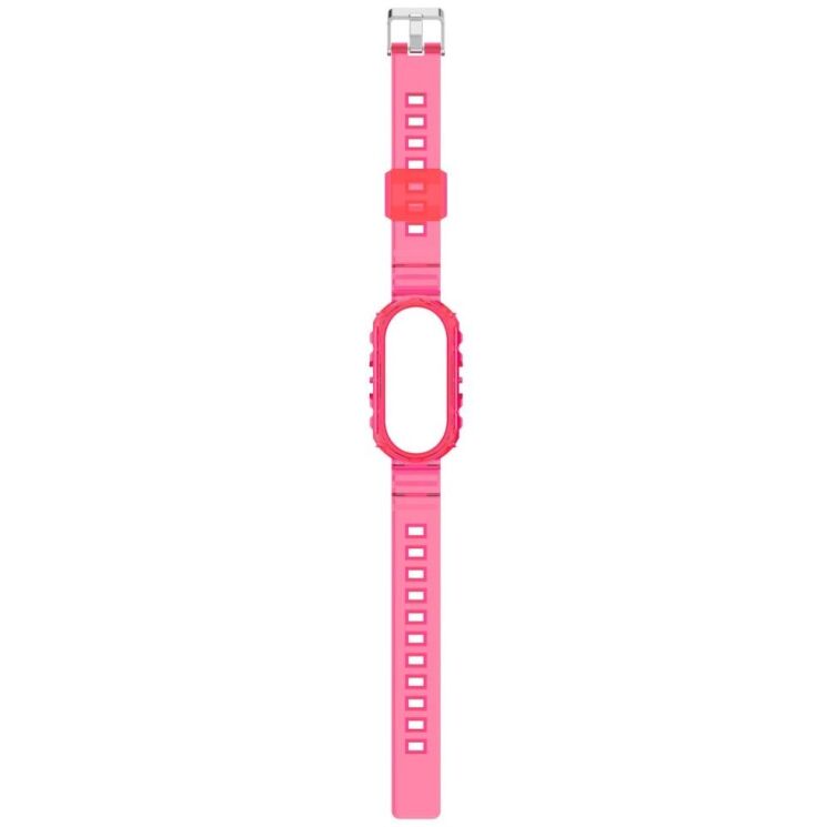 Ремешок Deexe Solid Color для Xiaomi Mi Smart Band 8 / 9 - Transparent Rose: фото 5 из 9