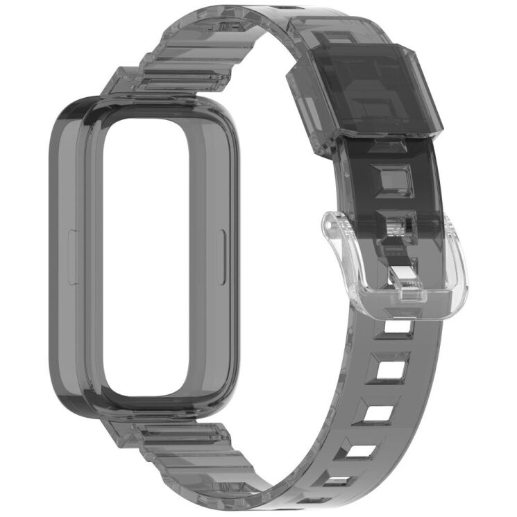 Ремешок Deexe Solid Color для Xiaomi Mi Smart Band 9 Active / Redmi Band 3 - Black: фото 3 из 11