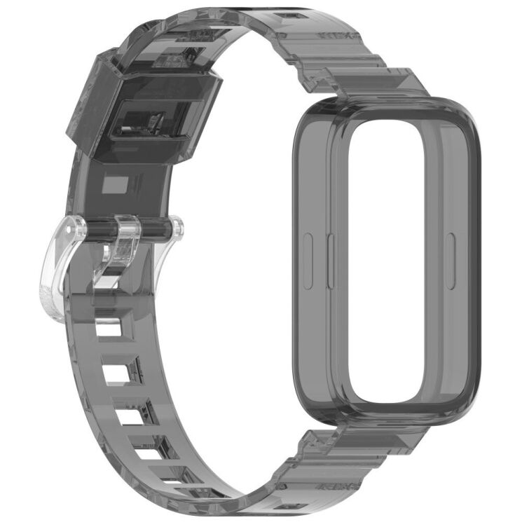 Ремешок Deexe Solid Color для Xiaomi Mi Smart Band 9 Active / Redmi Band 3 - Black: фото 4 из 11