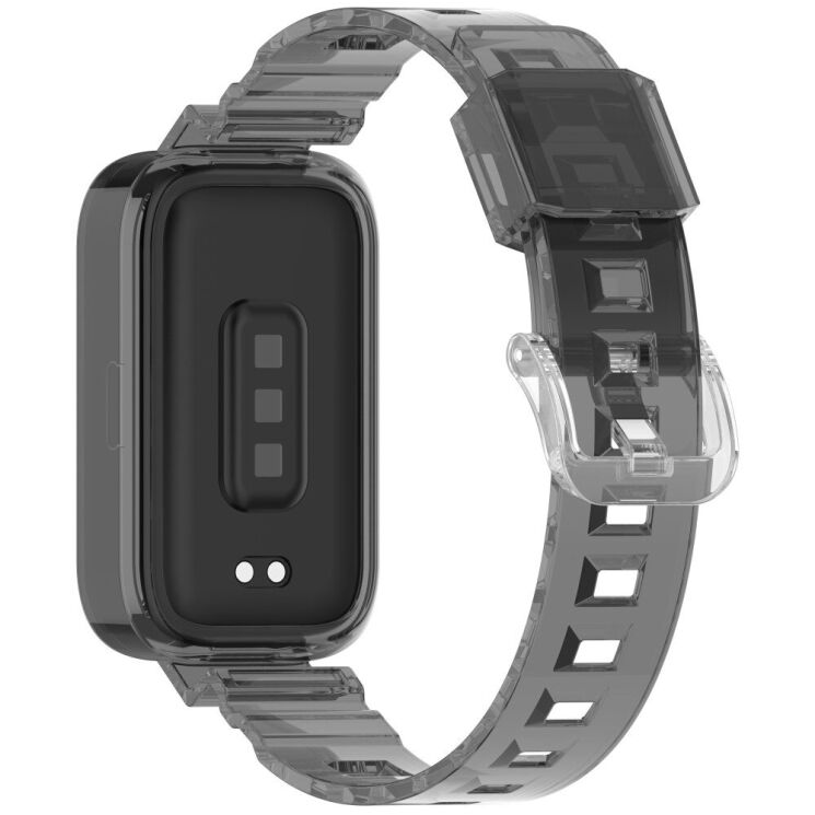 Ремешок Deexe Solid Color для Xiaomi Mi Smart Band 9 Active / Redmi Band 3 - Black: фото 1 из 11