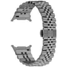 Ремінець Deexe Stainless Steel QuickFit для Samsung Galaxy Watch 8 (40/44mm) / 8 Classic - Titanium: фото 1 з 7