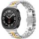 Ремешок Deexe Stainless Steel QuickFit для Samsung Galaxy Watch Ultra (2025) - Silver / Gold (387803SG). Фото 3 из 7