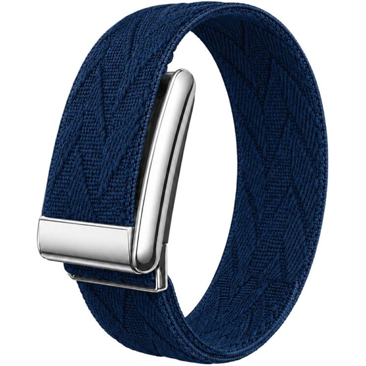 Ремешок для часов Reframe Weave Fit для WHOOP 5.0 / MG - Blue / Silver: фото 1 из 3