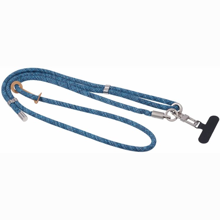 Ремінець для смартфона Deexe Crossbody Strap - Blue (983028L) Ремінець для смартфона Deexe Crossbody Strap - Blue: фото 2 з 5