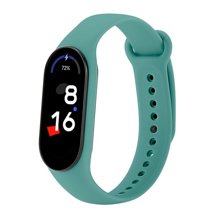 Ремінець JSM Silicone Strap для Xiaomi Mi Band 5 / Mi Band 6 / Mi Band 7 - Green: фото 1 з 6