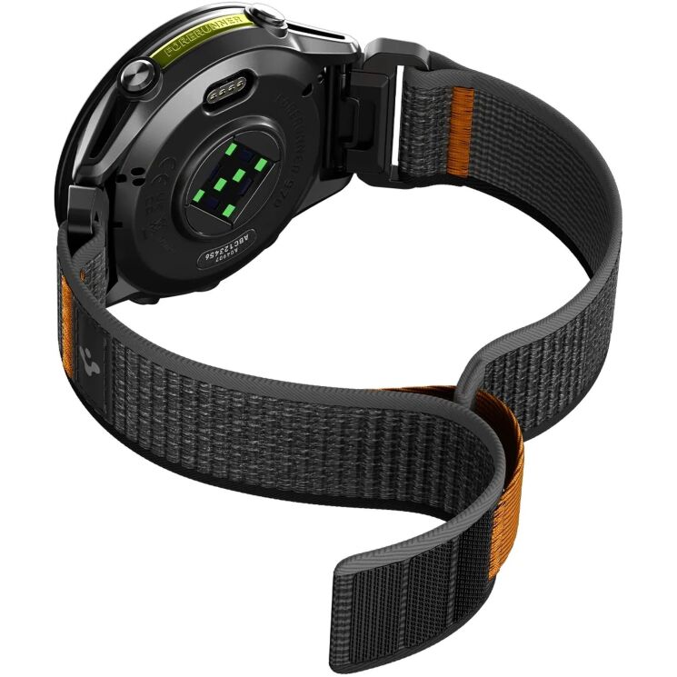 Ремешок Spigen Athlex Air для часов Garmin с креплением Quick Fit 22mm (AMP11426) - Active Black/Orange: фото 8 из 15