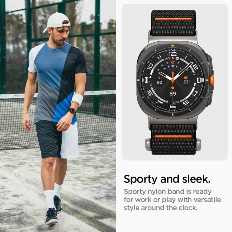 Ремешок Spigen (SGP) DuraPro Flex для Samsung Galaxy Watch Ultra (47mm) AMP08773 - Black: фото 16 из 18