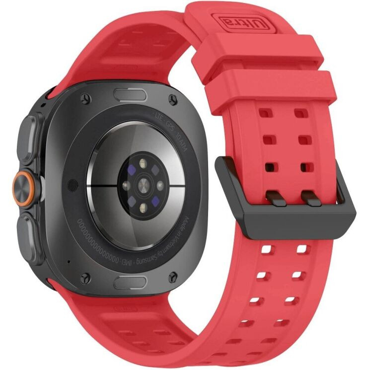 Ремінець Tech-Protect Silicone Air для Samsung Galaxy Watch Ultra 2 / Ultra / Ultra (2025) - Red: фото 2 з 5