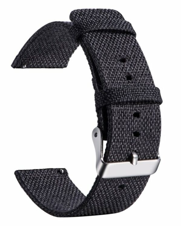 Ремінець UniCase Cloth Texture для Samsung Watch Active / Active 2 40mm / Active 2 44mm - Black: фото 4 з 5