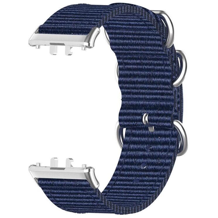Ремінець UniCase Nylon Braslet для Samsung Galaxy Fit 3 - Dark Blue: фото 5 з 6