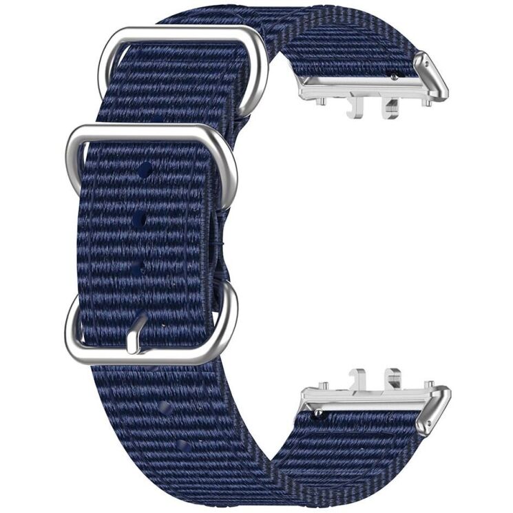 Ремінець UniCase Nylon Braslet для Samsung Galaxy Fit 3 - Dark Blue: фото 3 з 6