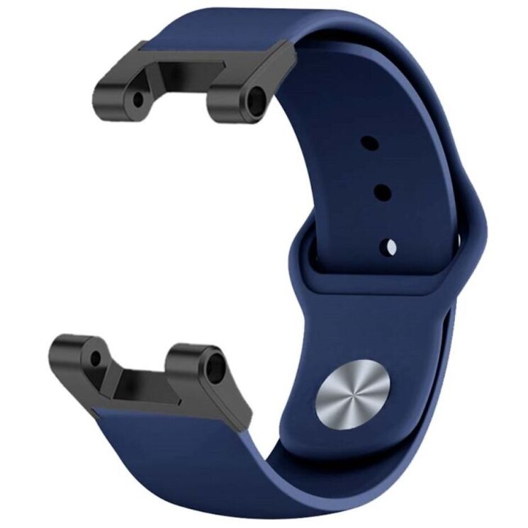 Ремешок UniCase Silicone Strap для Huami Amazfit T-ReX / T-ReX Pro - Midnight Blue: фото 2 из 3