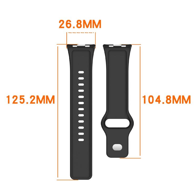 Ремешок UniCase Silicone Strap для Xiaomi Redmi Watch 6 / 6 Active / 6 Lite / 5 / 4 - Light Grey: фото 7 из 8