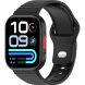 Ремешок UniCase Silicone Strap для Xiaomi Redmi Watch 6 / 6 Active / 6 Lite / 5 / 4 - Black (391406B). Фото 2 из 8