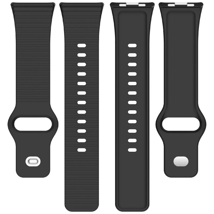 Ремешок UniCase Silicone Strap для Xiaomi Redmi Watch 6 / 6 Active / 6 Lite / 5 / 4 - Light Grey: фото 6 из 8