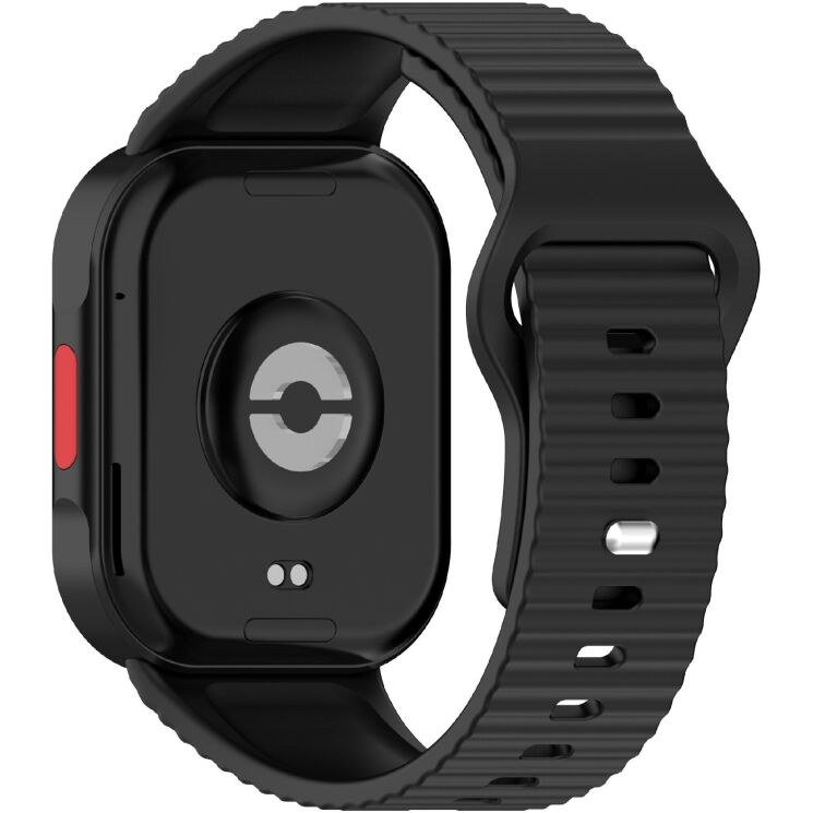 Ремешок UniCase Silicone Strap для Xiaomi Redmi Watch 6 / 6 Active / 6 Lite / 5 / 4 - Black: фото 1 из 8