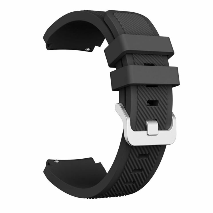 Ремінець UniCase Twill Texture для годинників з шириною кріплення 22 мм - Black: фото 3 з 5