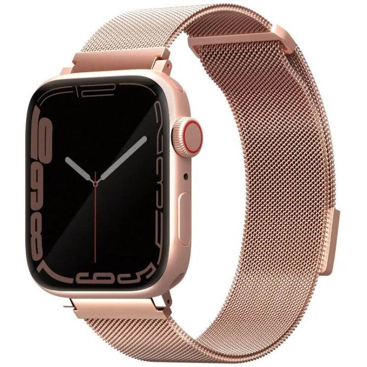 Ремешок UNIQ Dante для Apple Watch 42 (Series 10) / 41 / 40 / SE 40 / 38 - Rose gold: фото 1 из 4