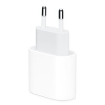 Сетевое зарядное устройство Apple Power Adapter 20W Type-C для iPhone / iPad (MHJE3ZM/A) - White: фото 1 из 3