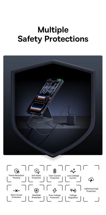 Сетевое зарядное устройство Baseus EnerFill FN22 45W (Type-C) E0123300 - Black (995697B) Сетевое зарядное устройство Baseus EnerFill FN22 45W (Type-C) E0123300 - Black: фото 8 из 13