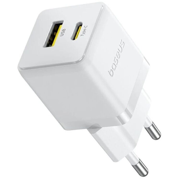 Мережевий зарядний пристрій Baseus Palm C+U (20W) P10111608213-00 - White: фото 1 з 17
