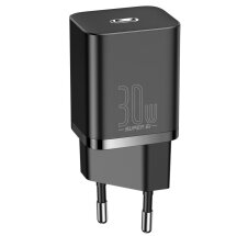 Сетевое зарядное устройство Baseus Super Si Quick Charger IC (30W) - Black: фото 1 из 19