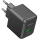 Мережевий зарядний пристрій Hoco CS12A QC3.0 18W (1USB) - Black (960133B). Фото 2 з 7