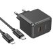 Сетевое зарядное устройство Hoco CS15A (30W) + кабель Type-C to Lightning - Black (960141B). Фото 3 из 9