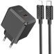Сетевое зарядное устройство Hoco CS15A (30W) + кабель Type-C to Lightning - Black (960141B). Фото 1 из 9