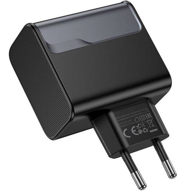 Сетевое зарядное устройство Hoco CS74A PD45W + QC3.0 - Black: фото 2 из 7