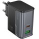 Сетевое зарядное устройство Hoco CS74A PD45W + QC3.0 - Black (995658B). Фото 1 из 7