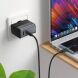 Сетевое зарядное устройство Hoco CS74A PD45W + QC3.0 - Black (995658B). Фото 4 из 7