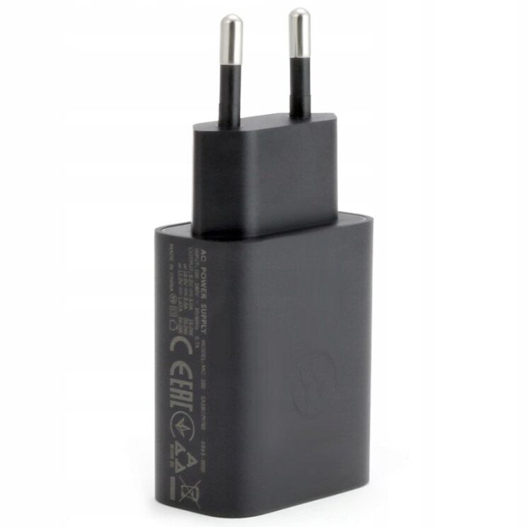 Сетевое зарядное устройство Motorola TurboPower 20W + кабель USB to Type-C (SJMC202-C) - Black: фото 3 из 13