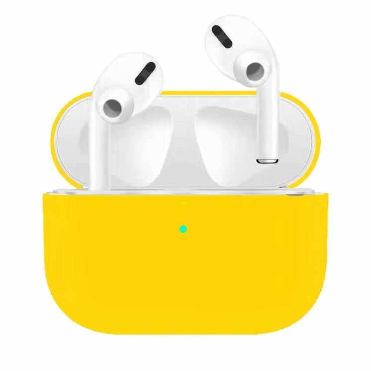 Силіконовий чохол Deexe UltraSlim Case для Apple AirPods Pro - Yellow: фото 1 з 1