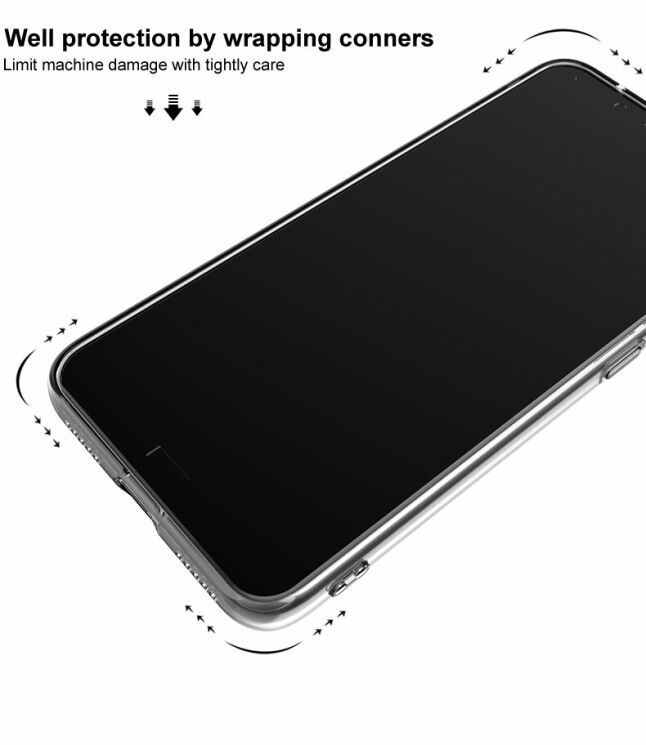 Силиконовый чехол IMAK UX-5 Series для Motorola Moto G8 Plus - Transparent: фото 8 из 13