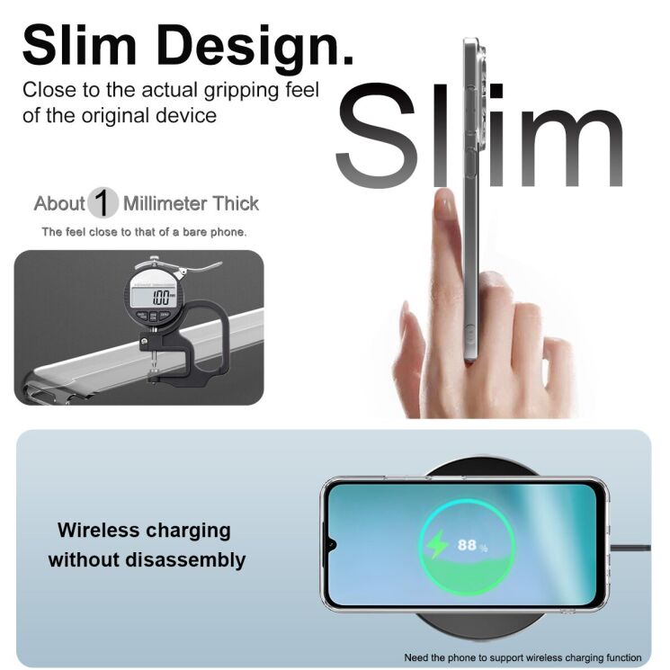 Силіконовий (TPU) чохол IMAK UX-5 Series для Xiaomi Redmi 15C / Poco C85 - Transparent: фото 6 з 7