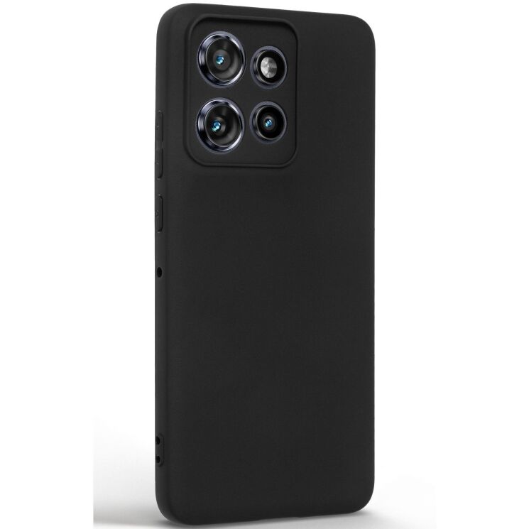 Силиконовый (TPU) чехол ArmorStandart Matte Slim Fit для Motorola Edge 50 Neo - Black: фото 2 из 5