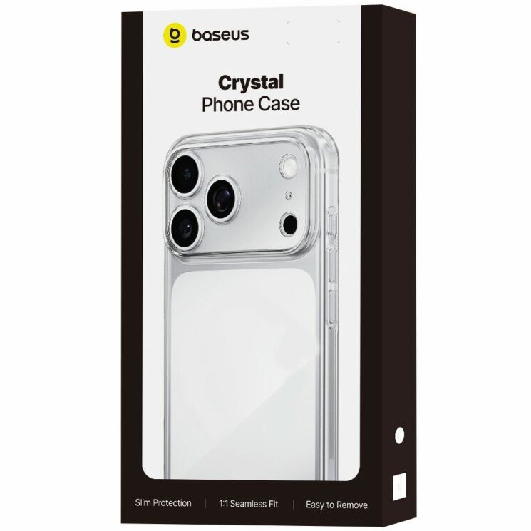 Силиконовый (TPU) чехол BASEUS Simple Series для iPhone 18 Pro / 17 Pro - Transparent: фото 5 из 5